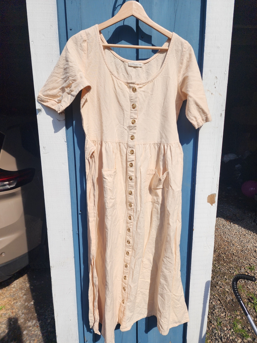 Little Cottonwood Prairie Dress - Peach - M